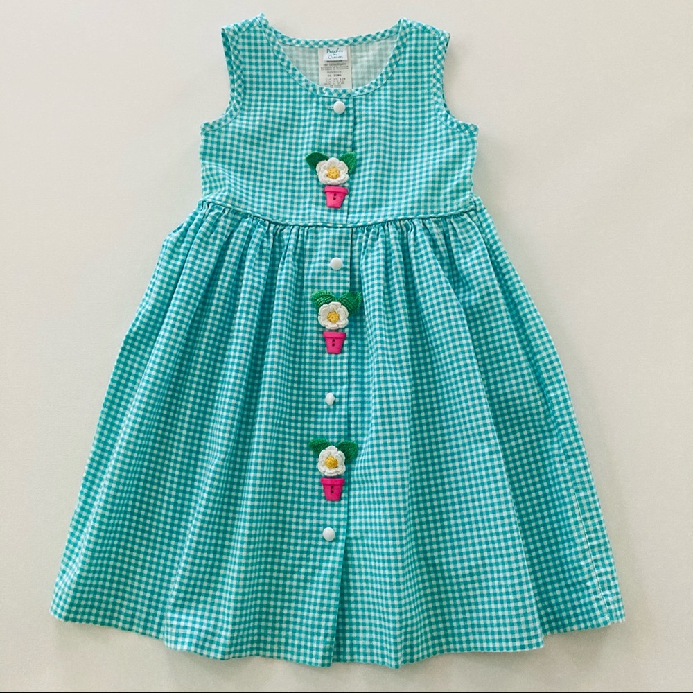 Peaches ‘n Cream USA Girl Dress Sundress Turquoise